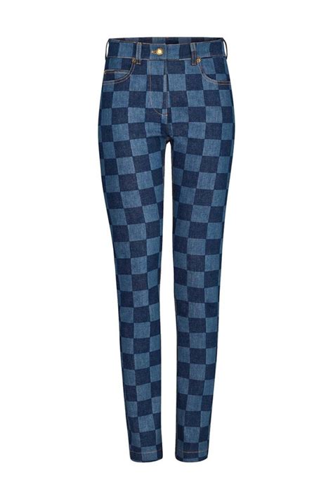 louis vuitton checkered pants|Louis Vuitton denim pants.